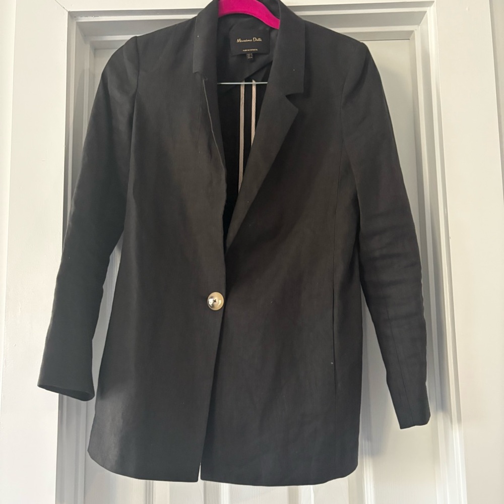 Massimo Dutti Black Blazer